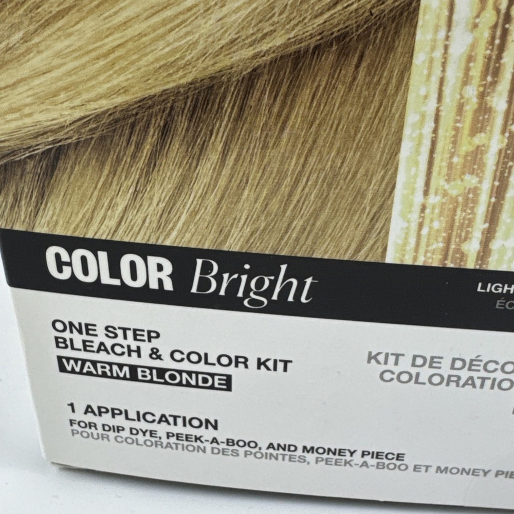 IGK Color Bright Champagne Please Bleach & Color Kit,Warm Blonde, 1 Application - Picture 3 of 11